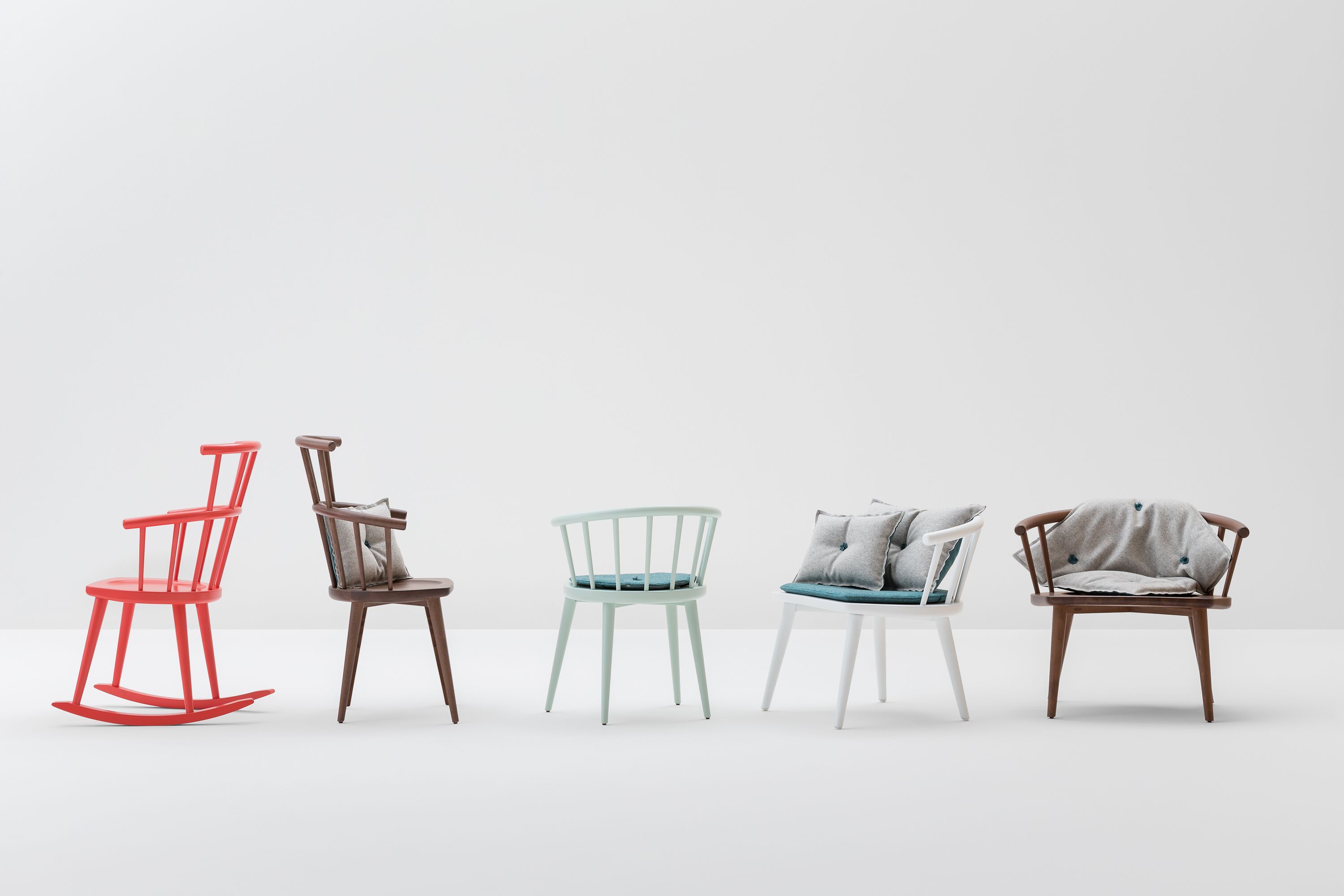 Стул из бука с подлокотниками с высокой спинкой Billiani W ARCH-00110409 - Вид №2