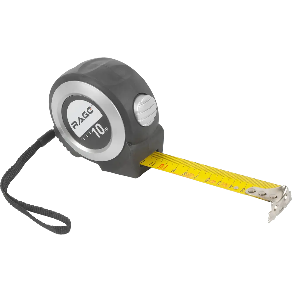 Рулетка Rage магнитная с нейлоновым покрытием 10 м х 25 мм STLM-2131975