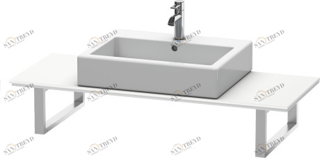 XL012C01818 X-Large Консоль для накладных раковин и встраиваемых умывальников Белый матовый, декор Duravit