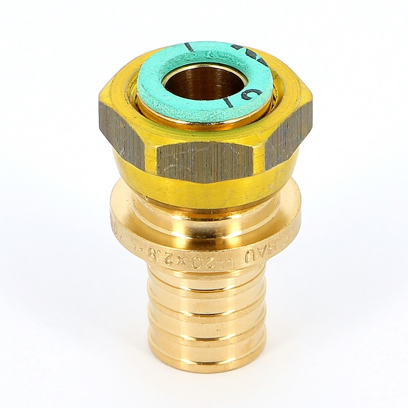 Муфта надвижная В с накидной гайкой бронзовая REHAU 20х1/2" 366077