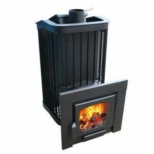 Печь для бани Варвара Мини Терма Каменка Панорама вынос 140