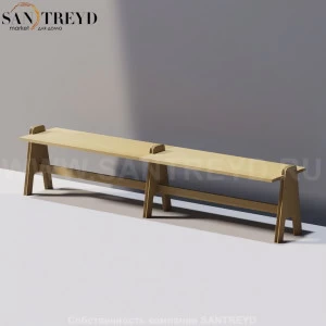Agape CAVALLETTO Двойная скамья под натуральный дуб ACVL0392RT