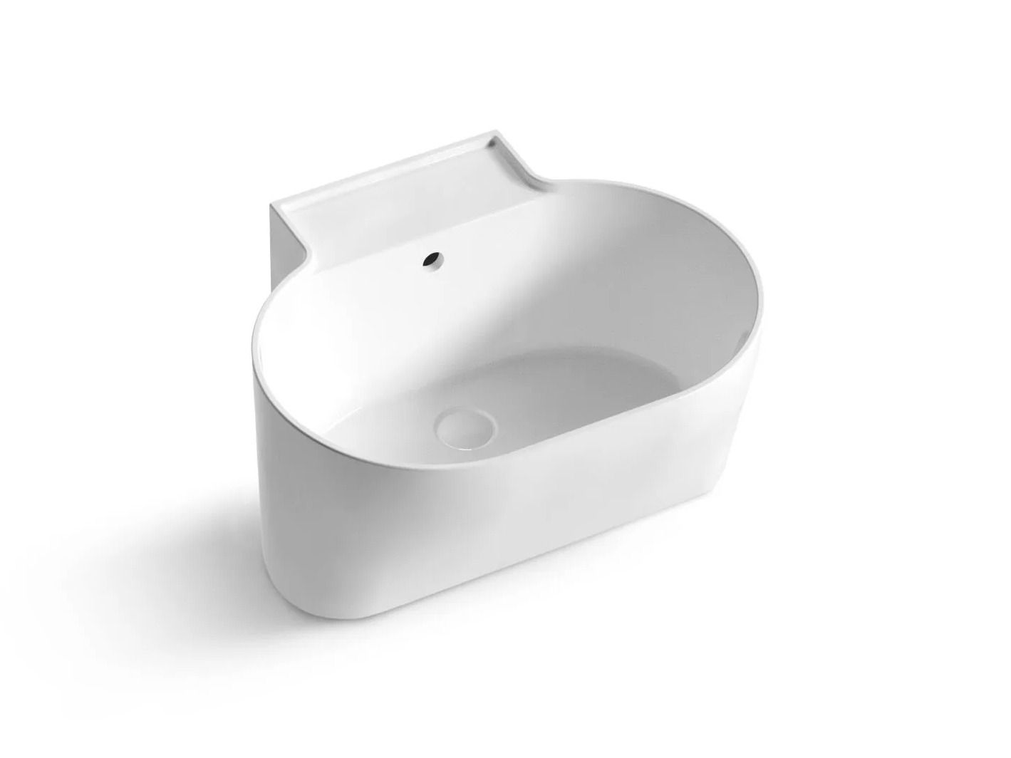 Керамическая столешница/подвесной овальный умывальник COLAVENE Tino&amp ARCH-00029716 - Вид №1