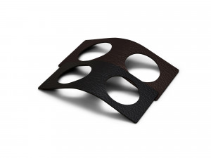 98238 BULL black/brown кольцо для cалфетки 6х14см, набор 2шт;LIND DNA