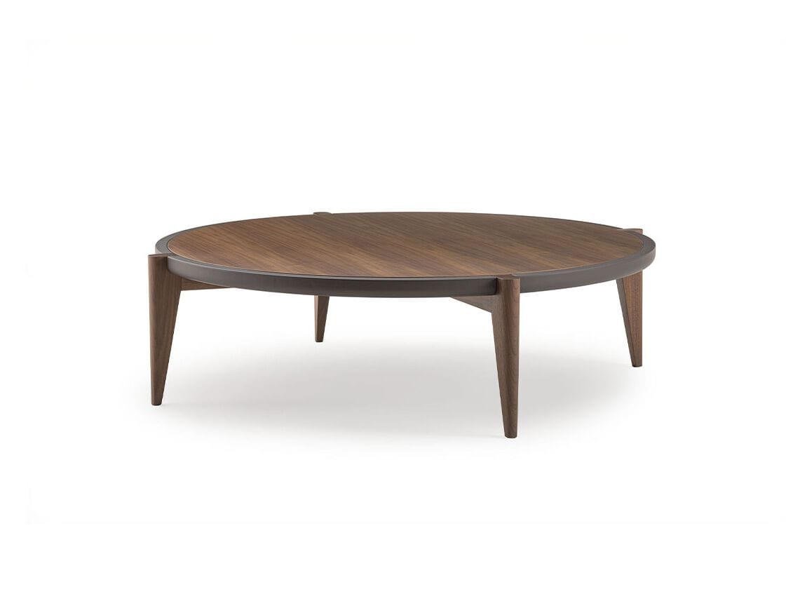 Круглый деревянный журнальный столик Turri Kyma ARCH-00114052