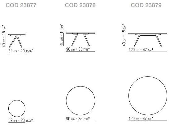 Flexform Круглый рабочий стол из дерева Zefiro sun-id-1388768 - Вид №2