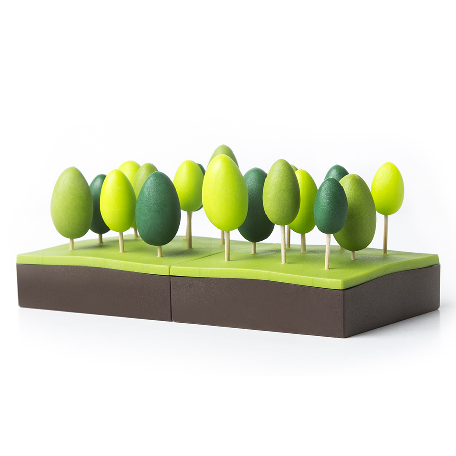 QL10218-GN Шпажки для закусок и канапе forest party fork Qualy 