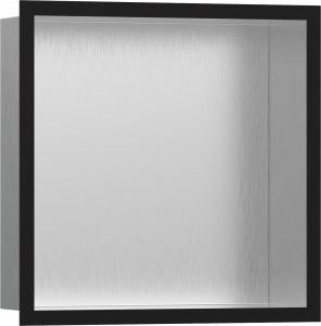 56097670 Ниша для индивидуальной стены XtraStoris из матовой нержавеющей стали с дизайнерской рамой 300/300/100 Hansgrohe