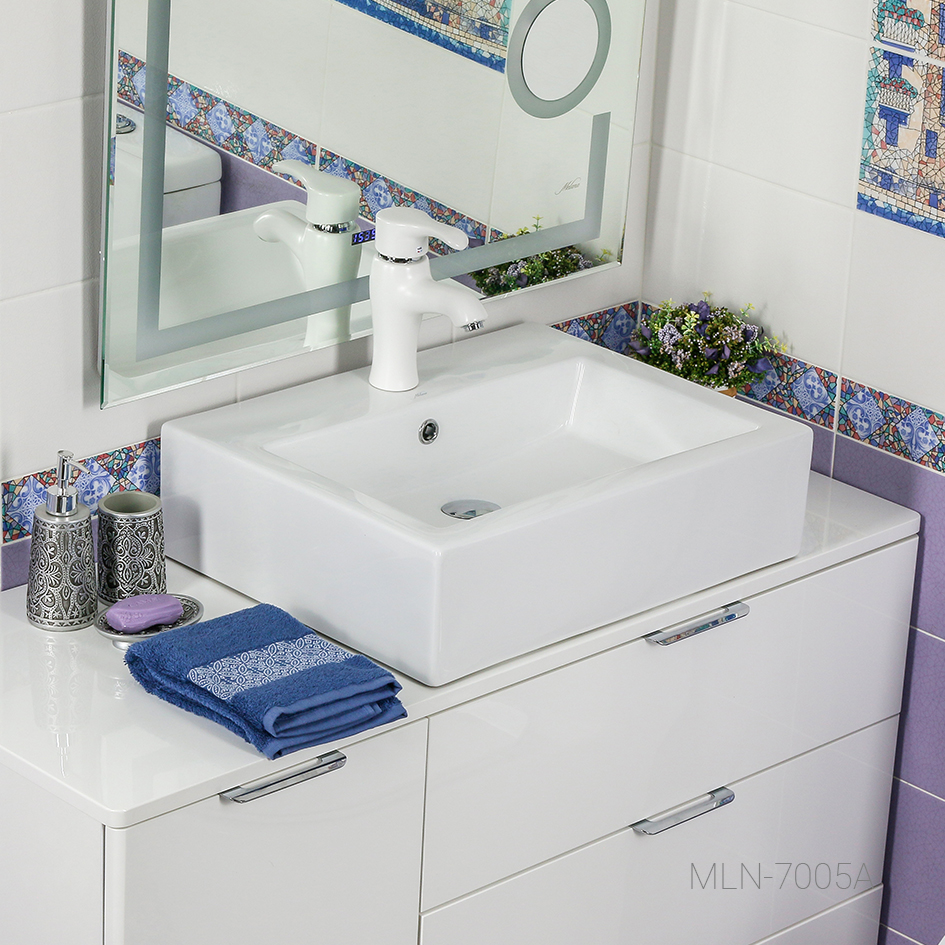 Накладная раковина melana mln-7005a 7005A-805 - Вид №1