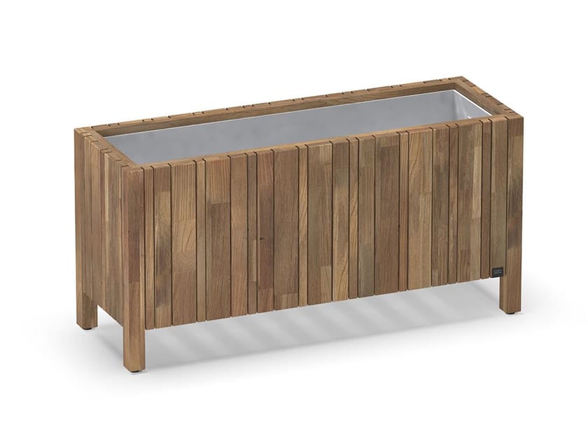Прямоугольная плантатор из тикового дерева MAMAGREEN Imo ARCH-00150776