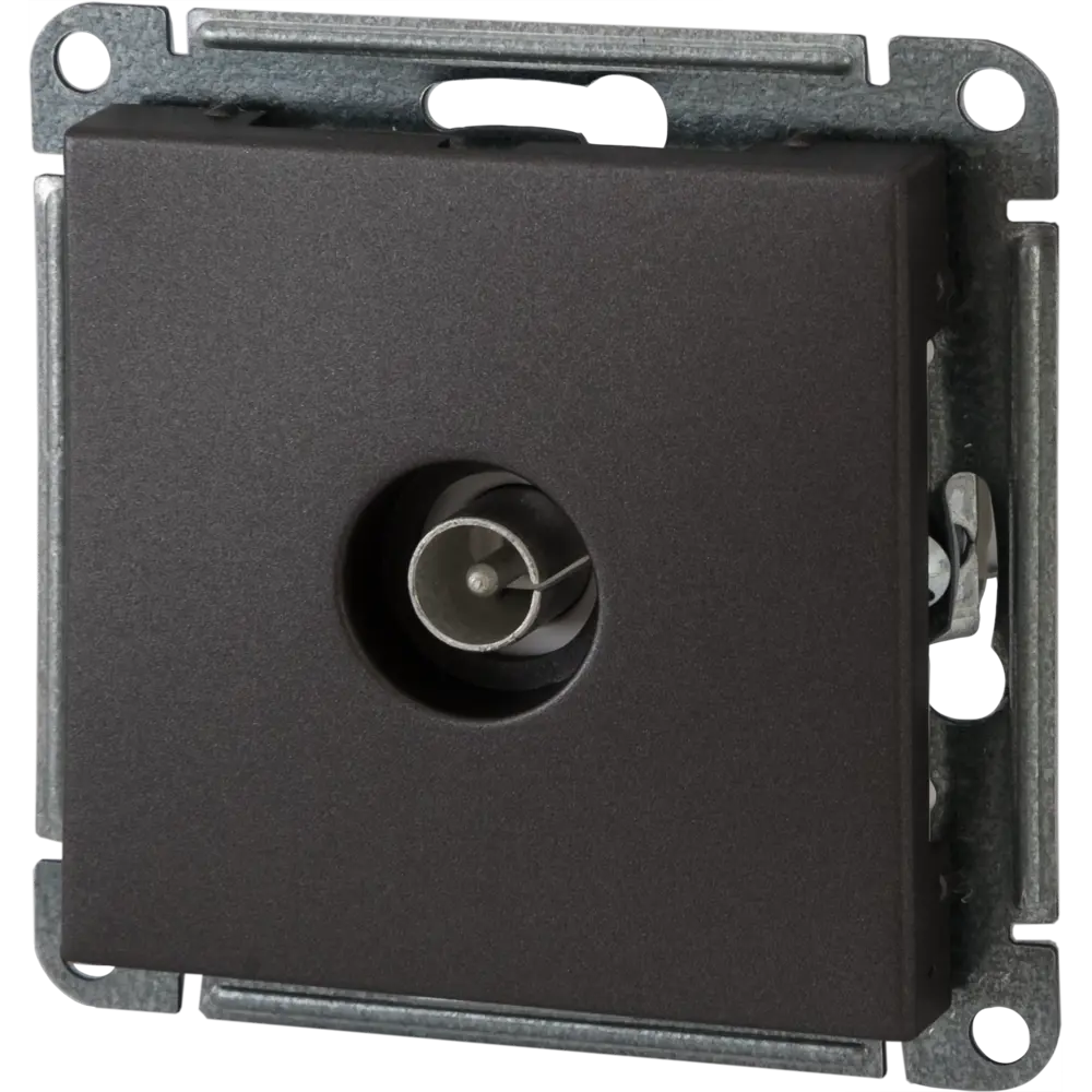 SYSTEME ELECTRIC TV-розетка W59 Deco для скрытого монтажа в цвете графит 82797864 STLM-0036016 - Вид №1