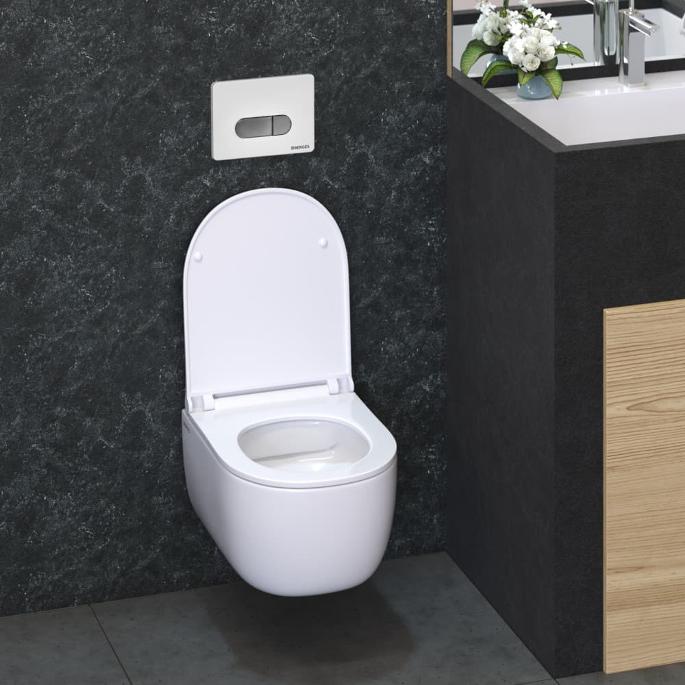 040037 Кнопка BERGES для инсталляции NOVUM D7  Berges АТОМ 410  - Вид №1