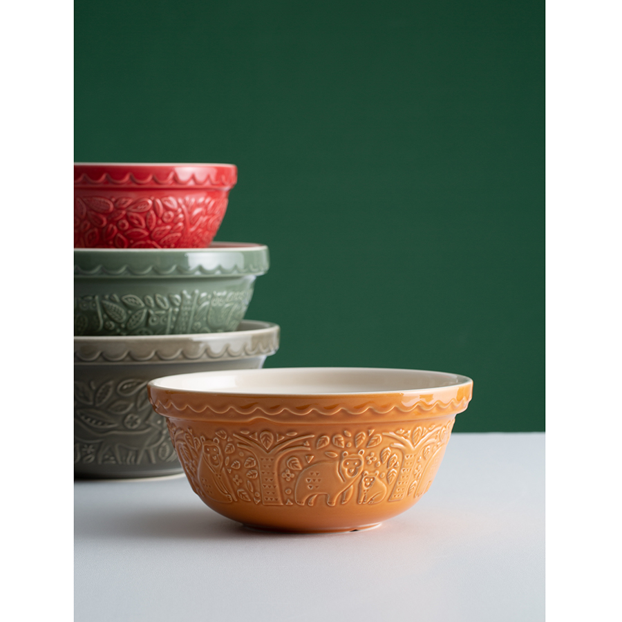 2002.151 Миска для смешивания in the forest, D21 см, 1,2 л, красная Mason Cash  - Вид №3