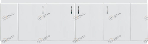 Экран МДФ 1,5 м  белый 9187 Santreyd 19249