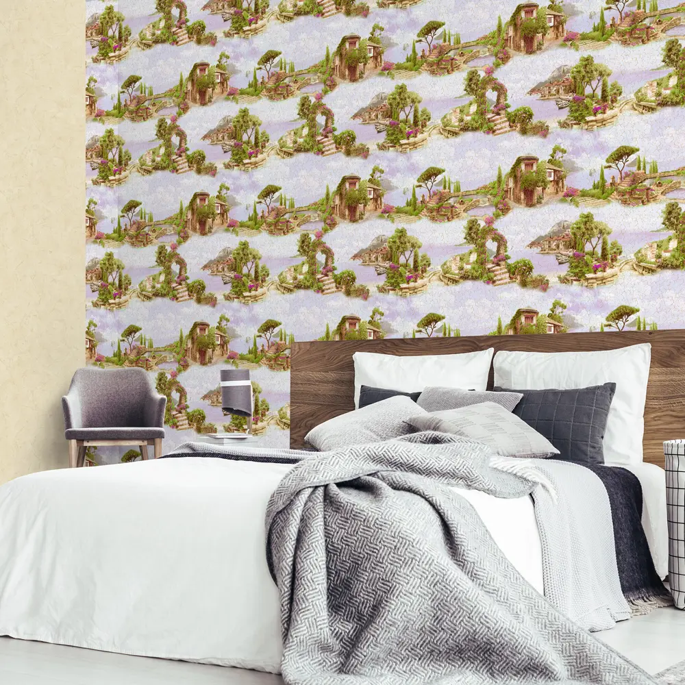 Обои флизелиновые Аспект Фреска фиолетовые 1.06 м 70251-27 АСПЕКТ РУ STLM-2043881 - Вид №3