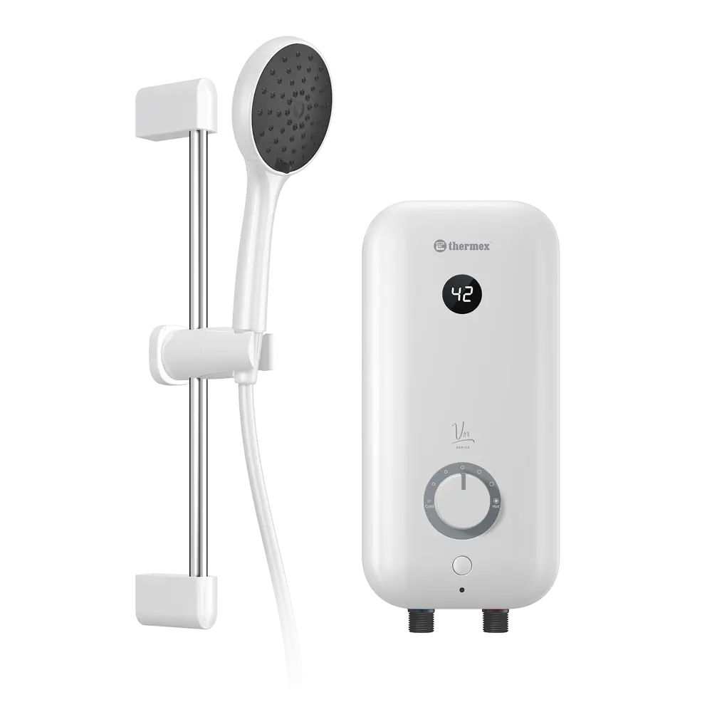 Проточный водонагреватель электрический Thermex Vox 4500 4.5 кВт белый с душевой лейкой STLM-2207711 - Вид №5
