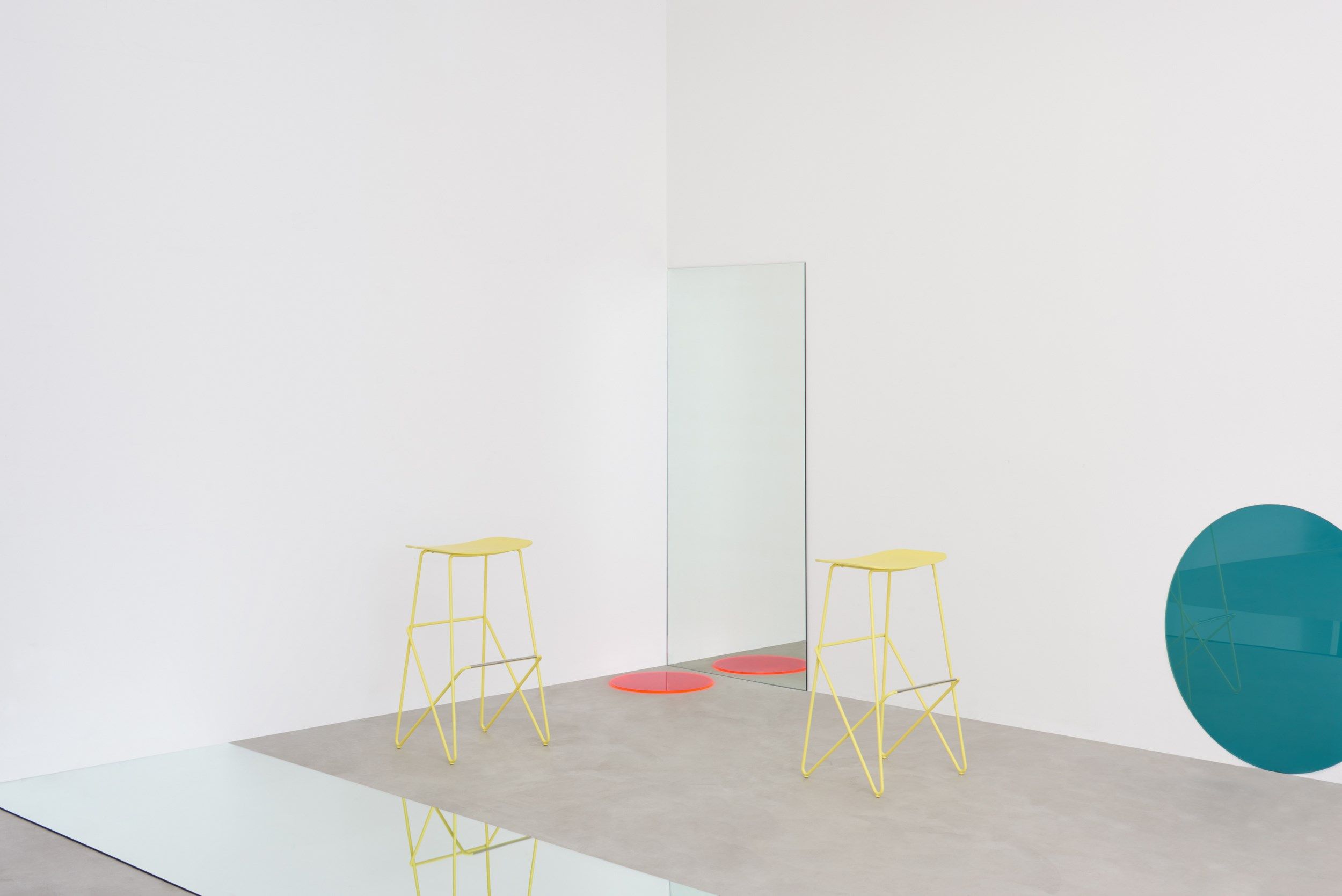 Высокий стальной табурет с подставкой для ног Desalto ENDLESS ARCH-00087779 - Вид №4