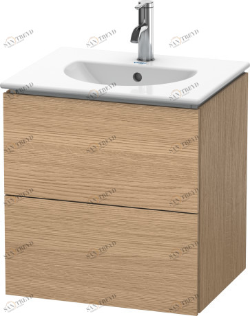 LC626005252 L-Cube Тумбочка подвесная Европейский дуб, декор Duravit