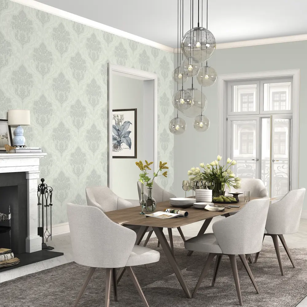 Обои флизелиновые Inspire Carolyn-Verona зелёные 1.06 м 968620 STLM-2066400 - Вид №3