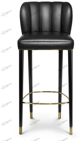 BRABBU Высокий табурет, обитый экокожей, со спинкой Dalyan sun-id-1347912