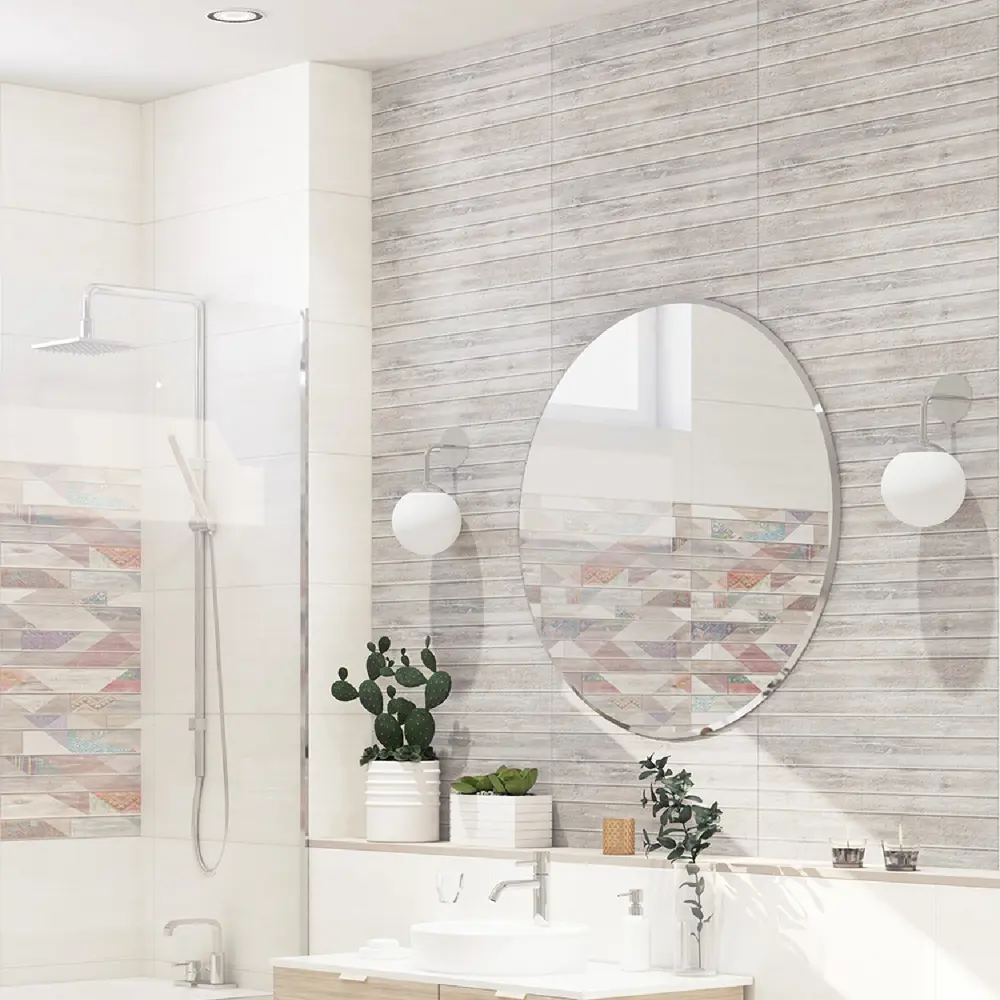 Azori Shabby: Керамическая плитка под дерево серого цвета 31.5x63 см 82604065