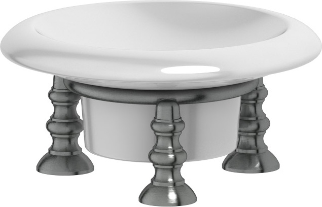 STI 428 Держатель с мыльницей настольный 3SC STILMAR ANTIQUE SILVER Treesseci 3SC