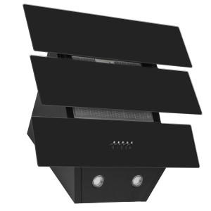 9121485 Вытяжка наклонная Monsher TROYES 60 Noir черный/черный