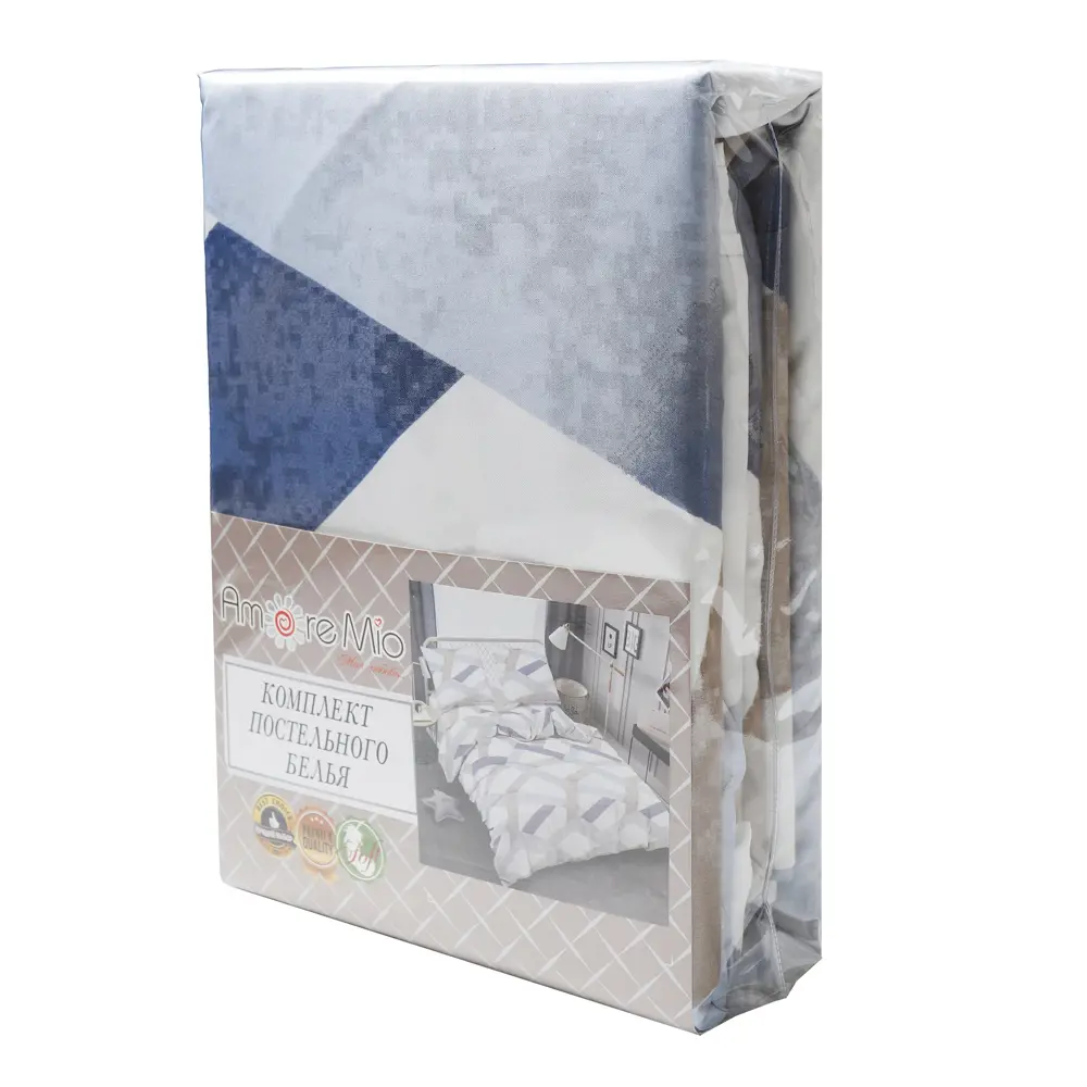 Комплект постельного белья Amore Mio Фирст евро полисатин разноцветный STLM-2107622 - Вид №5
