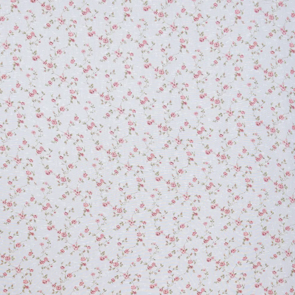 Тюль «Цветы» 1 п/м 280 см лён цвет красный ТОРГОВЫЙ ДОМ ТЕКСТИЛЬ STLM-2110031 - Вид №2