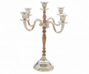 Подсвечник деревянный на 5 свечей коричневый To4rooms TO4ROOMS  00-3838588 Коричневый