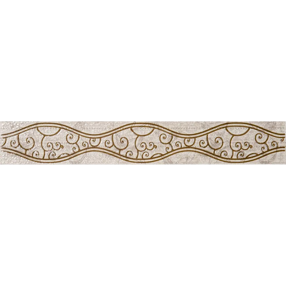 Бордюр «Линеа Шираз» 40.5х6.2 см цвет бежевый Azori STLM-2166042