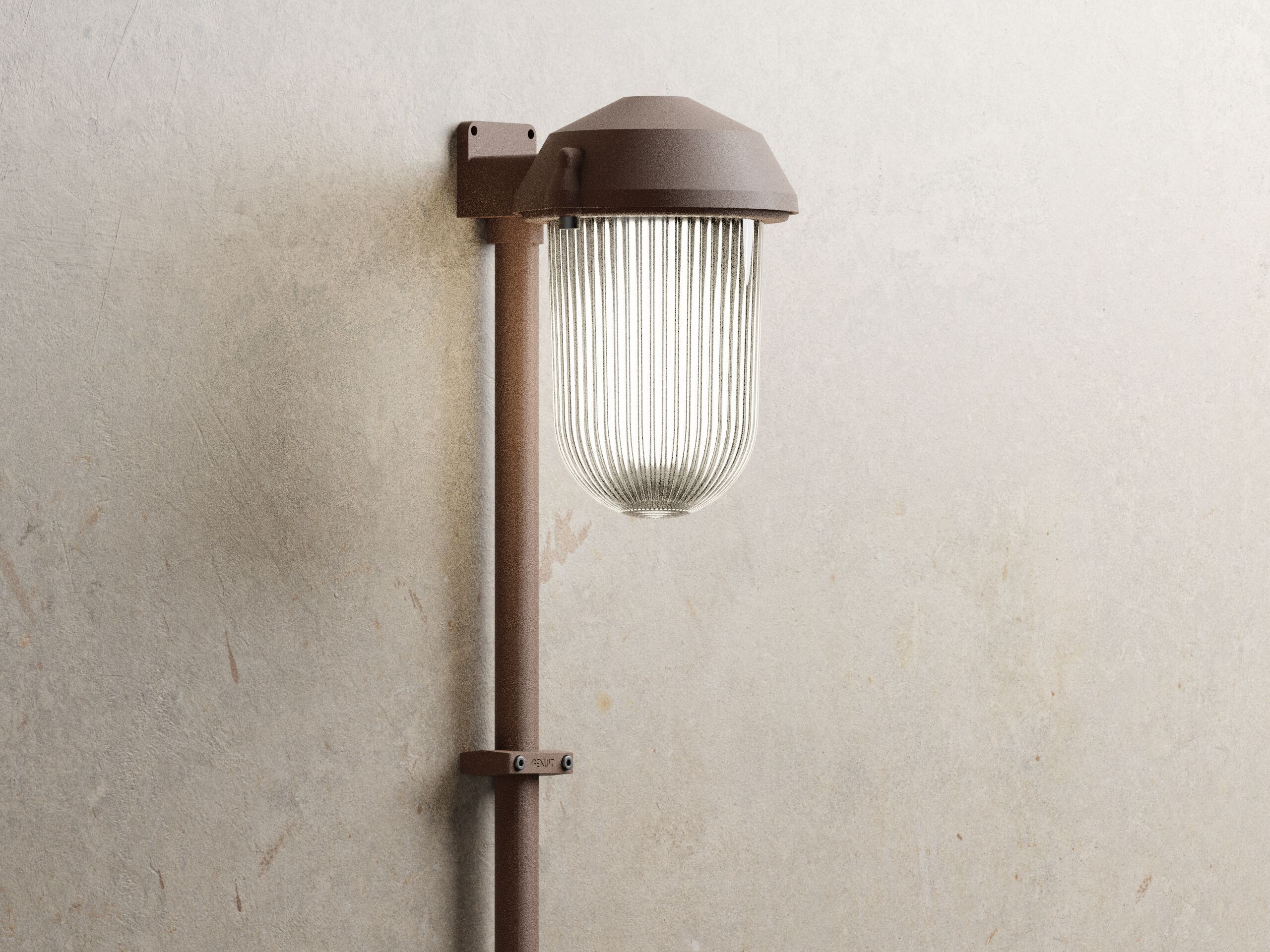 Окрашенный алюминиевый настенный светильник Genuit Corten ARCH-00108865