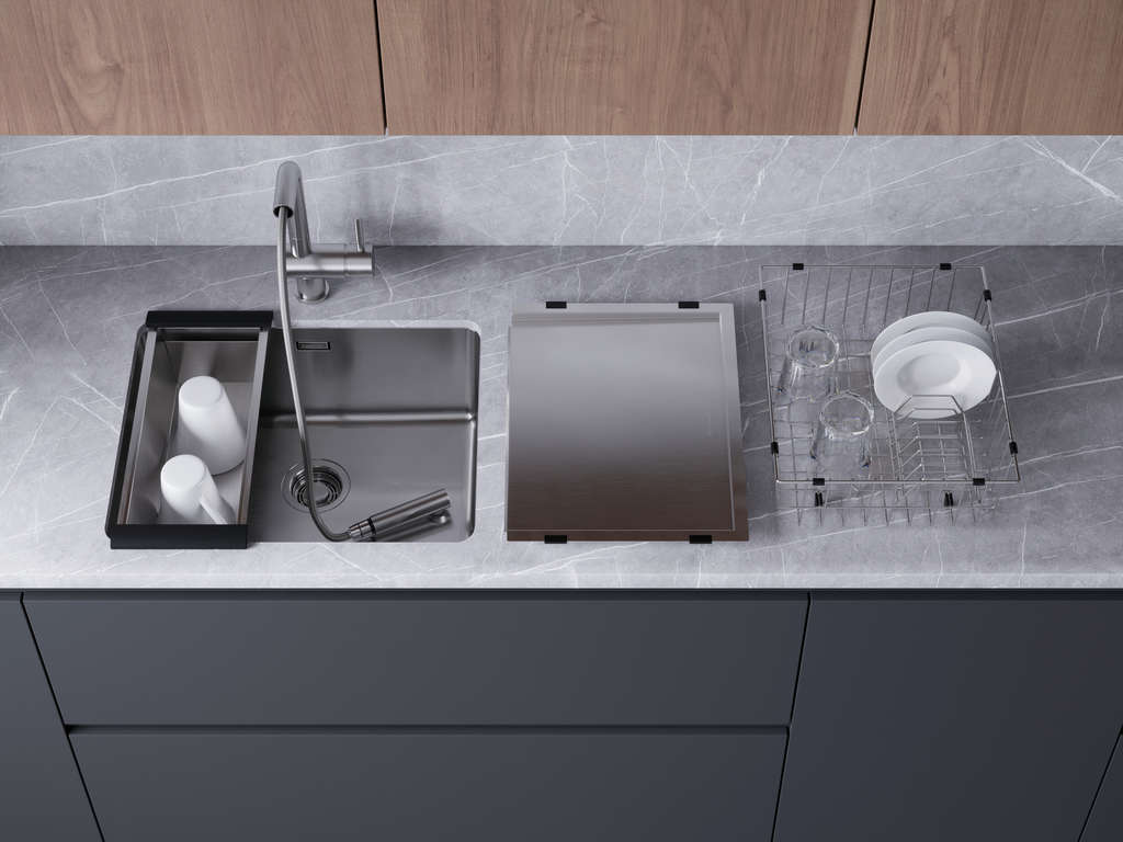 Кухонная мойка Tadzava 54-U/I Ultra GM OMOIKIRI 4993267 - Вид №2