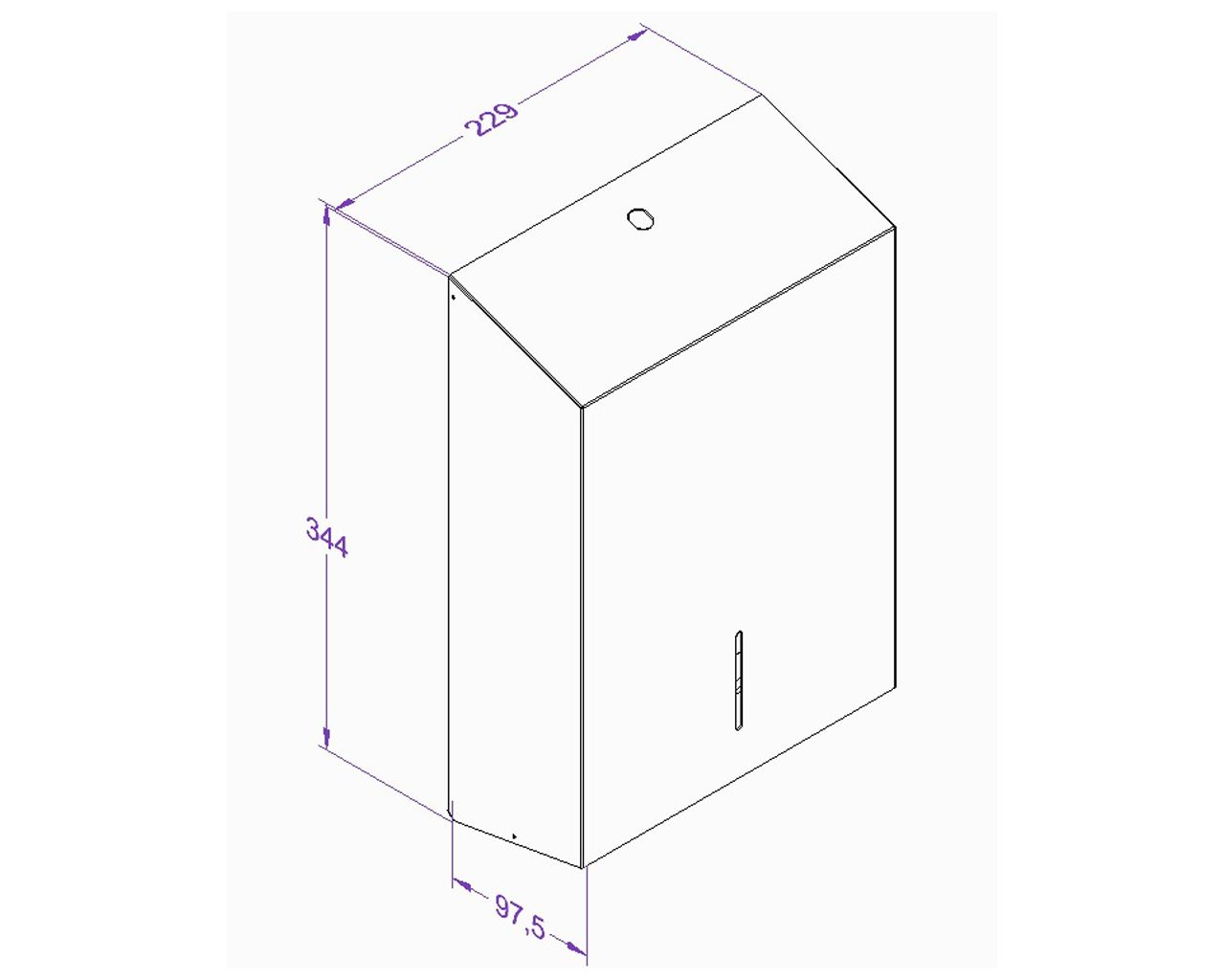 ASM106 STELLA SLIM MAXI одинарный складной полотенцесушитель, матовая сталь Merida  - Вид №1