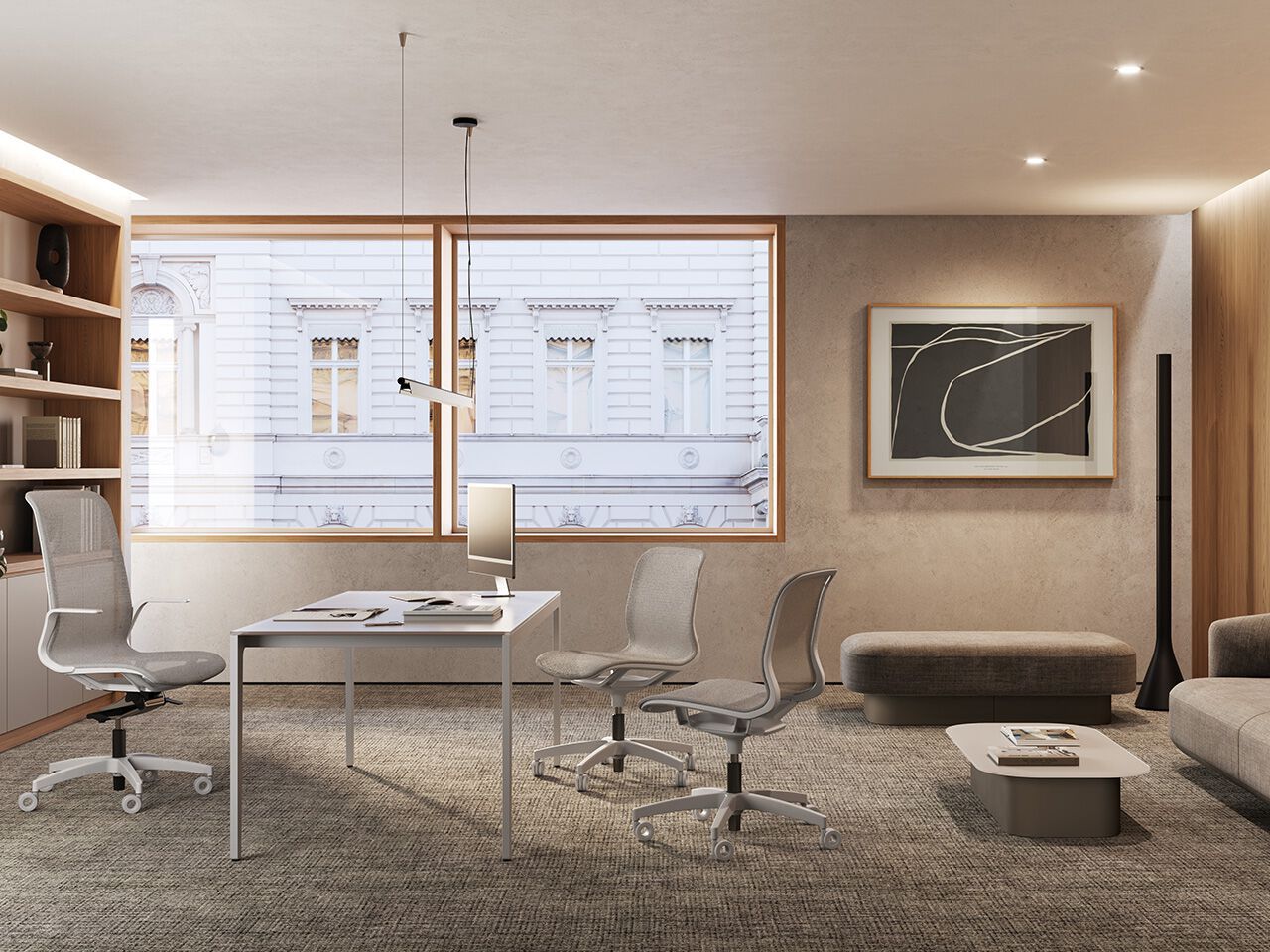 Регулируемый по высоте офисный стул с подлокотниками FREZZA Jodie ARCH-00063492 - Вид №1