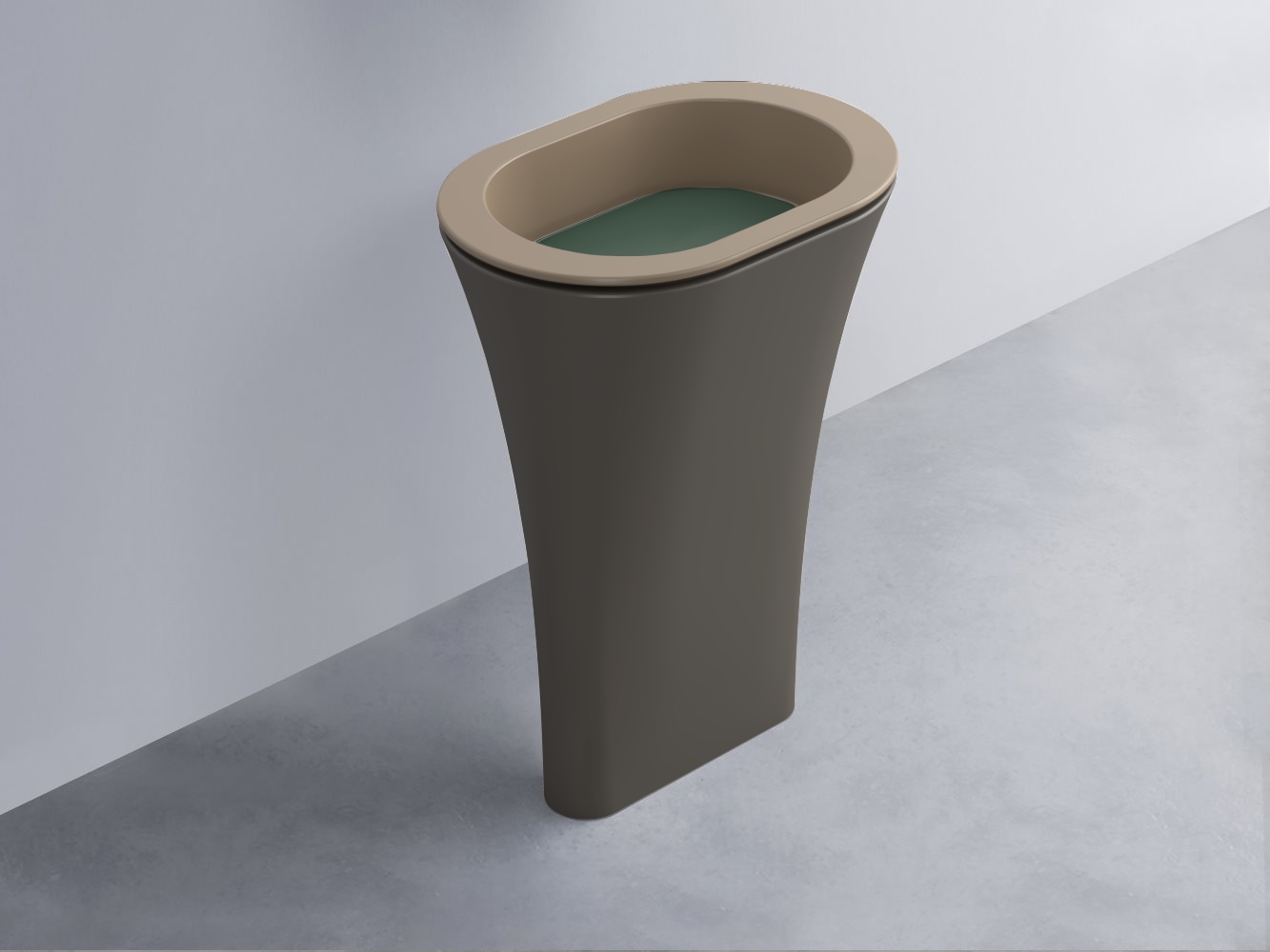 AMLA65-AN+AMPILO-MU+AMCOLO-FN Раковина Amedeo Ovale отдельностоящая cielo Enjoy + Amedeo Ceramica Cielo