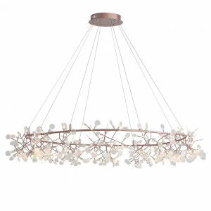 Люстра светодиодная подвесная медь ST Luce Rafina SL379.203.324 ST LUCE ДИЗАЙНЕРСКИЕ, RAFINA 328905 Белый;медь