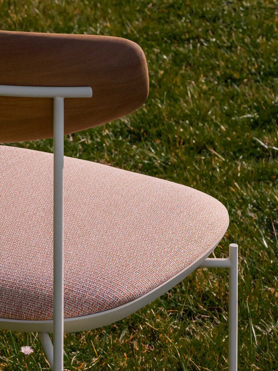 Металлический садовый стул с открытой спинкой Potocco Keel Light ARCH-00038891 - Вид №4