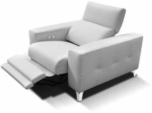Rossini Sofas Мягкое кожаное кресло с подлокотниками Emma
