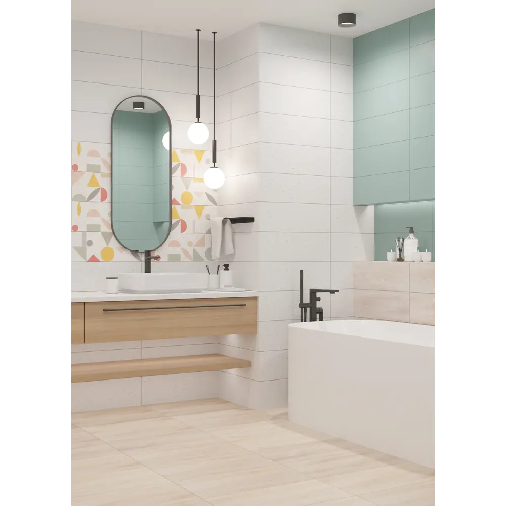 Плитка настенная LB Ceramics Юген Линдберг 20x60 см 0.84 м² матовая цвет терраццо STLM-2175825 - Вид №5