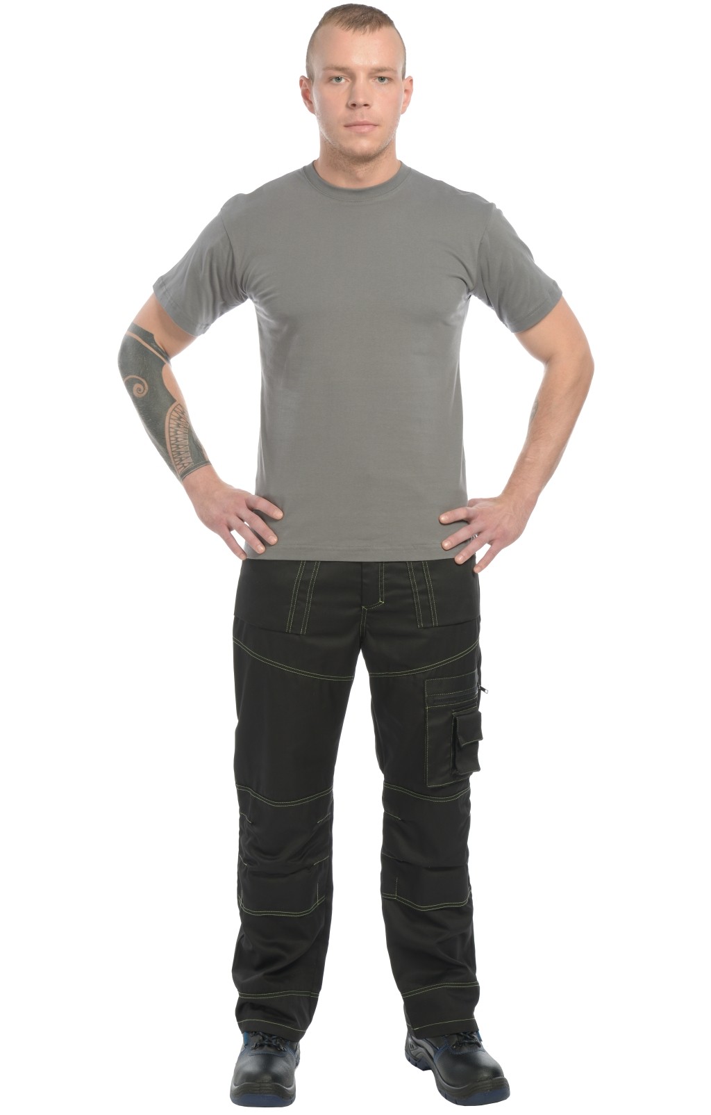 4958089 Футболка темно-серая  Одежда для официантов  размер 2XL (52-54) Спецодежда  - Вид №8