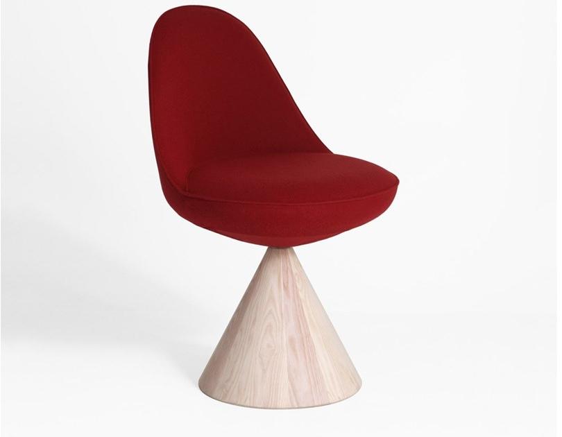 Porro Вращающийся стул из массива дерева и ткани sun-id-1511873 - Вид №1