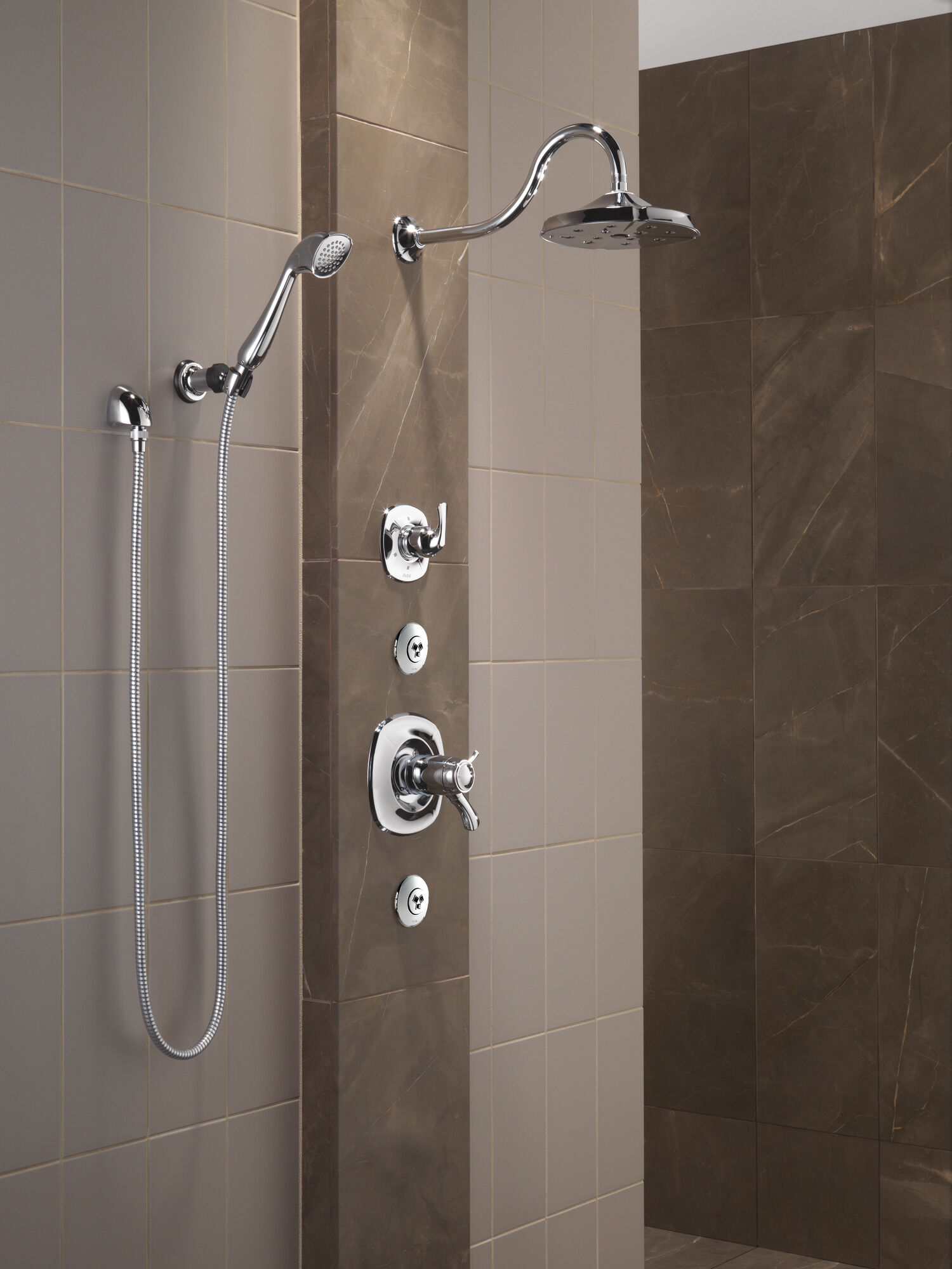 SH5002-CZ Спрей для тела HydraChoice® - бодрящая насадка H2Okinetic® Delta Faucet HydraChoice Body Spray System Шампанское бронза  - Вид №1