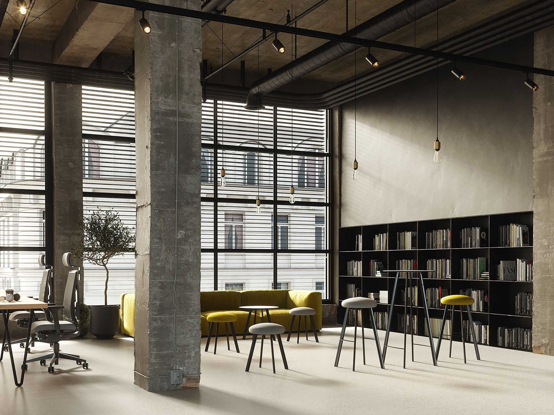 Стальной мягкий стул с подставкой для ног LD Seating Spot ARCH-00088755 - Вид №3