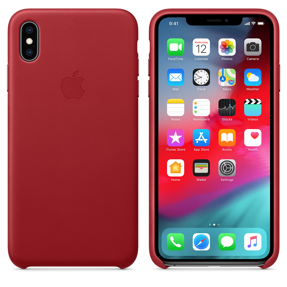 MRWQ2ZM/A Iphone xs max leather case - (product)red Apple Santreyd  - Вид №3