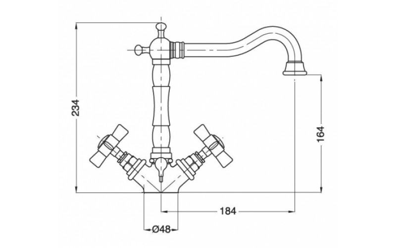 19370 Смеситель Migliore Princeton - Вид №1