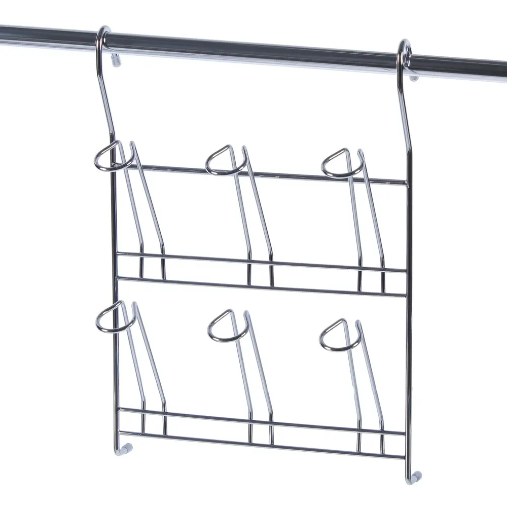 Полка для 6-ти бокалов Delinia цвет хром STLM-2026432