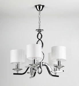 Подвесная люстра Rivoli Luciana 3021-205 RIVOLI ДИЗАЙНЕРСКИЕ, LUCIANA 337139 Хром;белый