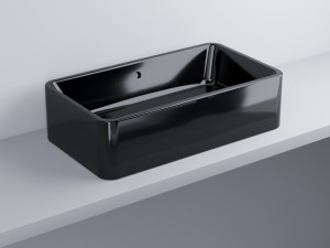 SHLAA7520-N Раковина накладная прямоугольная с переливом 75 x 20 h cielo Shui