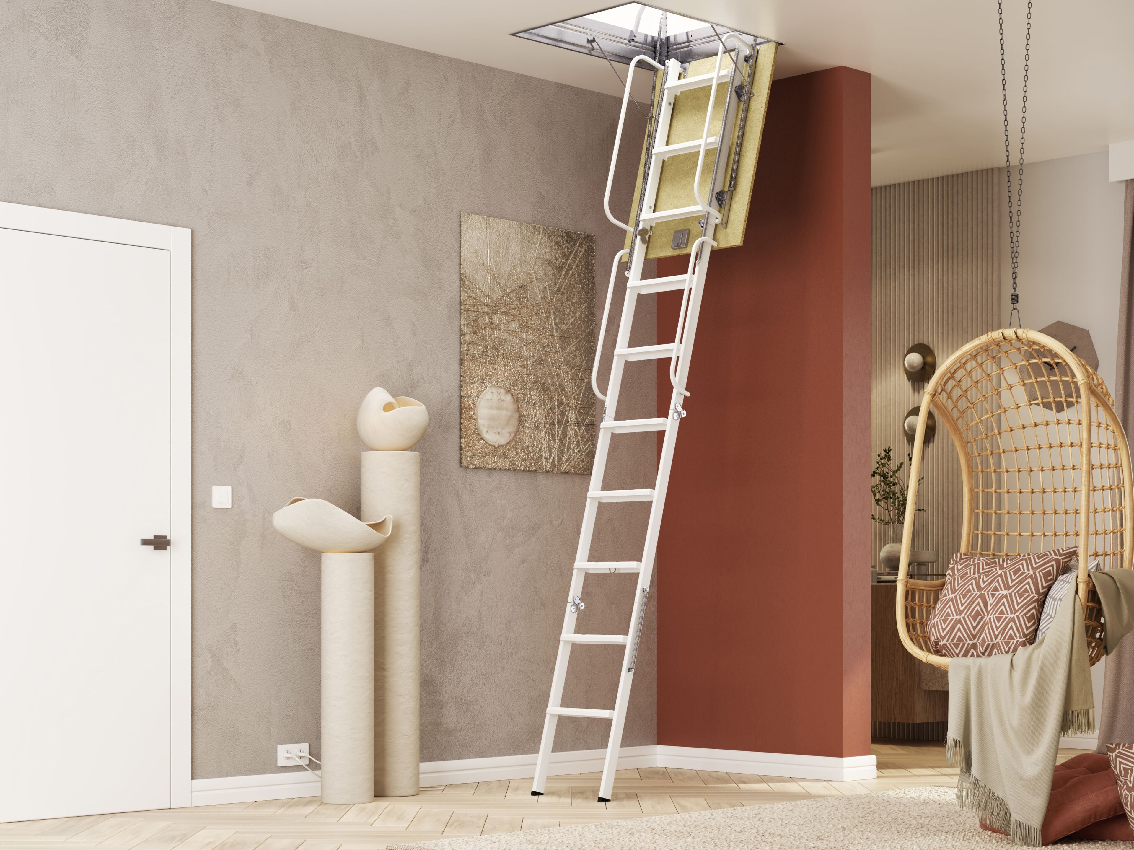 Стальная выдвижная лестница Scrigno EASY ARCH-00034843 - Вид №1